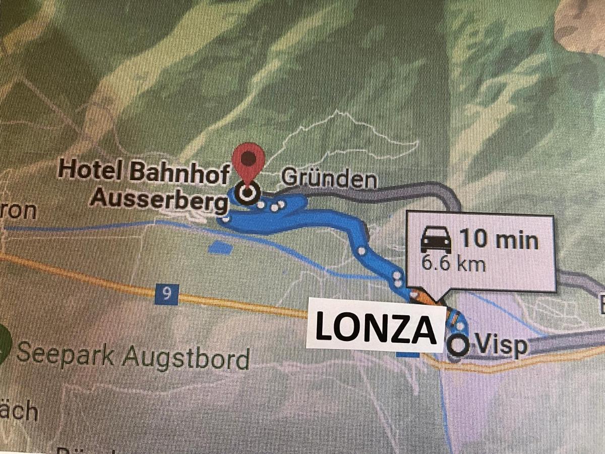 Visperblick 24-7 Parkplatz Und Fruehstueck Inkl Villa Ausserberg Exterior foto